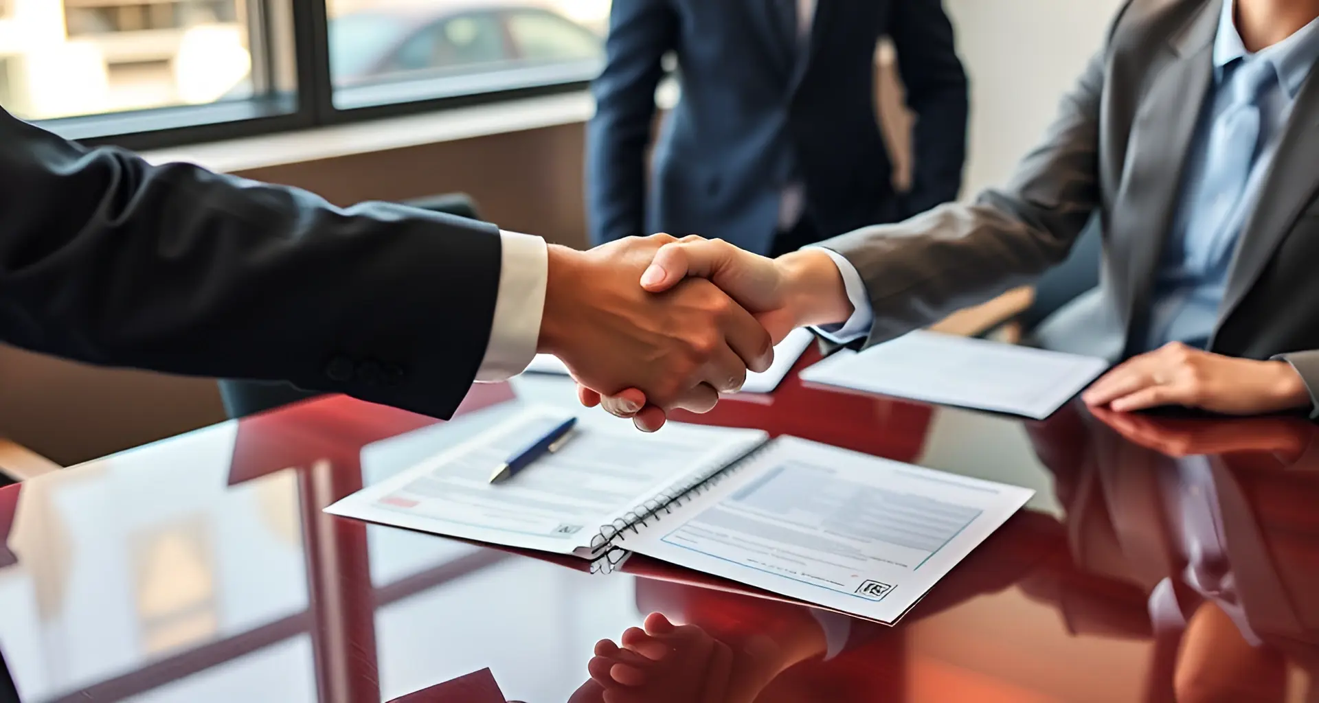 Professional consultant at desk suggesting personal attention and expertise